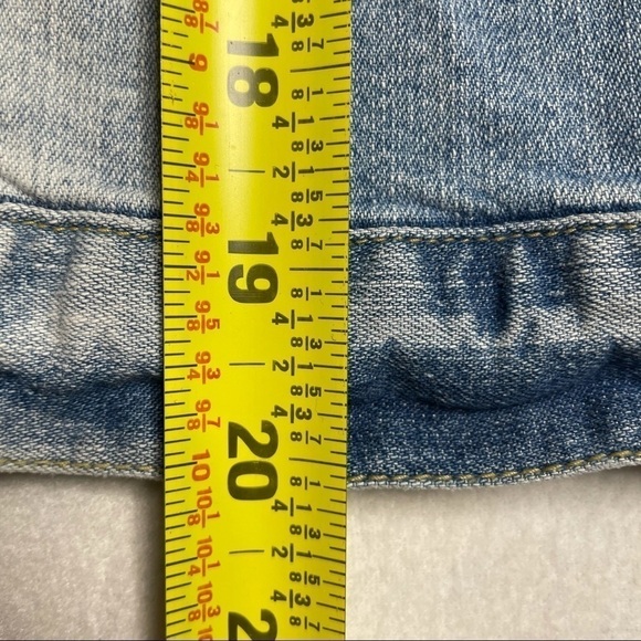 Disney D-Signed Sleeveless Jean Vest Snap Down Peace Sign Graphic Studded XL - Picture 10 of 10